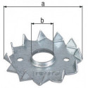 Ancrage de rondelle D62/12mm galvanisé GAH (Par 100)