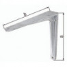 Equerre L.250mm H.200mm Alu Capacité 80kg GAH
