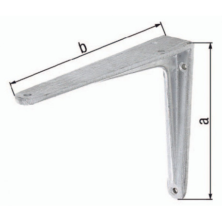 Equerre L.300mm H.250mm Alu Capacité 90kg GAH (Par 10)