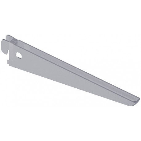 Support en U 10201 longueur 170 mm par support 50 kg acier blanc aluminium avec trou de suspension SYSTEME D'ELEMENT (Par 10)