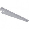 Support en U 10201 longueur 170 mm par support 50 kg acier blanc aluminium avec trou de suspension SYSTEME D'ELEMENT (Par 10)