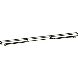 Glissière pour GSR/V pour TS 93 B blanc 9016 Côté charnière DORMAKABA