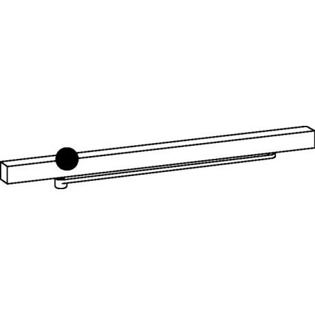 Glissière pour G-EMF pour TS 93 blanc 9016 électromécanique DORMAKABA