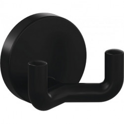 Crochet double 477.90B025 .43,5mm PA 90 noir ma D.50mm HEWI