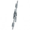 Poignée ouverture portail 902 DIN gauche / droite barre carrée en métal léger galvanisé 13x13 mm FUHR
