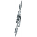 Poignée ouverture portail 902 DIN gauche / droite barre carrée en métal léger galvanisé 16x16 mm FUHR
