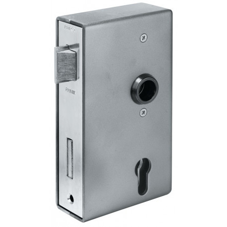 Panikgittertorschloss 140PGN Fkt.D carré.33/60/72/9mm DIN gauche Inox AMF