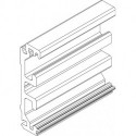 Profilé de compensation de cadre, fixation murale, aluminium L.2050mm Levolan 60/120 GEZE