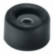 Tampon de porte D.30mm H.18mm caoutchouc noir a visser (Par 100)