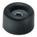 Tampon de porte D.30mm H.34mm caoutchouc noir a visser (Par 50)