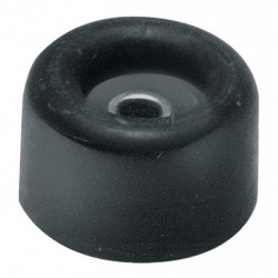 Tampon de porte D.40mm H.35mm caoutchouc noir a visser (Par 25)