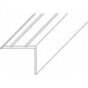 Angle de marche LM 25 x 20 mm longueur 1000 mm aluminium, anodisé argenté, perforé d'un côté PG (Par 10)