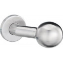 Bouton de porte K4 / 052/02 Inox Support F00 Tête sphérique coudée 8 mm
