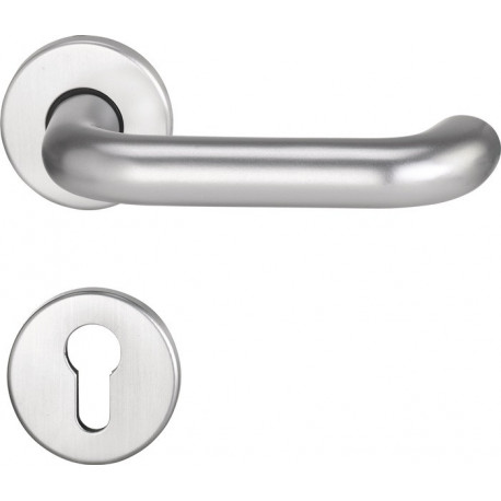 Set poignée porte Riva FS 103/103 AP VA F00 D/D TS 38-58mm PZ rd.DIN Gauche / Droite EDI