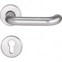 Set poignée porte Riva FS 103/103 AP VA F00 D/D TS 38-58mm PZ rd.DIN Gauche / Droite EDI