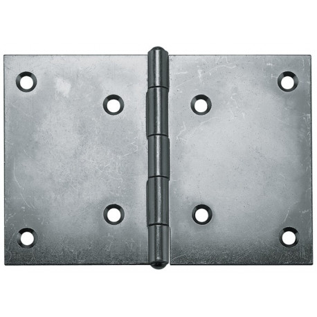 Charniere inox 1.4301 10504 H.40mm B.60mm S.0,9mm roulé (Par 20)