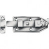 Verrou de porte L.100mm B.50mm Acier galvanisé bleu droit avec boucle