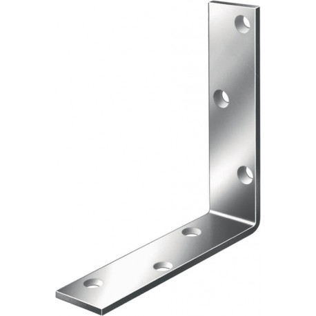 Equerres L150x150 mmmm B.40mm acier galva bleu zingué S.5mm (Par 10)
