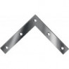 Equerres L.120x120mm B.20mm S.2,0mm acier galva bleu. (Par 20)