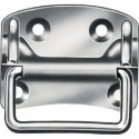 Poignée meuble H.80mm Larg.100mm galvanisé bleu acier - 4 trous (Par 10)