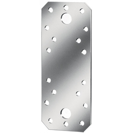 Connecteur plat L.136mm B.55mm S.2,5mm acier galvanisé à chaud (Par 50)
