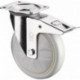 Roulette D.150mm Capacité.600kg avec frein 138x110mm blanc BS ROLLEN