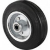 Roulette D.160mm Capacité 135kg VG noir Axe D.20mm Longueur du moyeu 59mm PROMAT