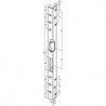 Gâche de sécurité coudée .312 L.500mm S.3mm acier rectifié, galvanisé.DIN Droite ASSA ABLOY