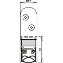 Joint de porte Schall-Ex® Ultra WS 1-290 2-s.L.833mm Alu anodisé.HLT ATHMER