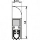Joint de porte Wind-Ex 1-310 1-s.L.985mm Alu anodisé.HLT ATHMER