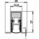 Joint de porte Schall-Ex® DUO L-15/28 OS 1-404 2-s.L.708mm Alu anodisé.HLT ATHMER
