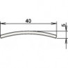 Seuil inox 164 3-107 longueur 1215 mm inox brossé mat ATHMER