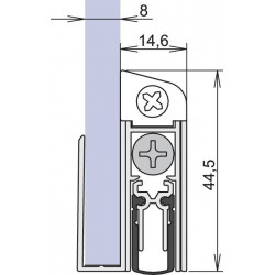 Joint de porte Schall-Ex® GS-8 1-407 1-s.L.708mm Alu anodisé.GLT ATHMER