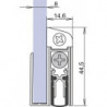 Joint de porte Schall-Ex® GS-8 1-407 1-s.L.708mm Alu anodisé.GLT ATHMER