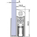 Joint de porte Schall-Ex® GS-8 1-407 1-s.L.1208mm Alu anodisé.GLT ATHMER