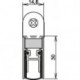 Joint de porte Schall-Ex® DUO L-15 WS 1-382 2-s.L.708mm Alu anodisé.HLT ATHMER