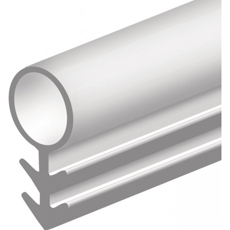 Joint de butée de porte 104 longueur 100 m pour fraisage en flan silicone D. 6 mm blanc