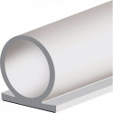 Joint de butée de porte profil oméga 137 longueur 25 m largeur 8 mm silicone brun nu