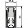 Joint de porte Schall-Ex® L-15/30 WS 1-880 1-s.L.1208mm Alu anodisé.HLT ATHMER