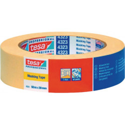 Ruban crêpé 4323 légèrement crêpé beige clair longueur 50 m largeur 30 mm roulea (Par 10)