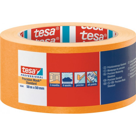 Crêpe de précision 4344 Standard lisse beige clair longueur 50 m largeur 50 mm r (Par 3)