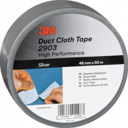 Adhésif toilé Scotch 2903 argent longueur 50 m largeur 48 mm rouleau 3M