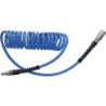 Set de tuyaux spiralés D. intérieur 5 mm D. ext. 8 mm longueur 3 m raccord DN 7