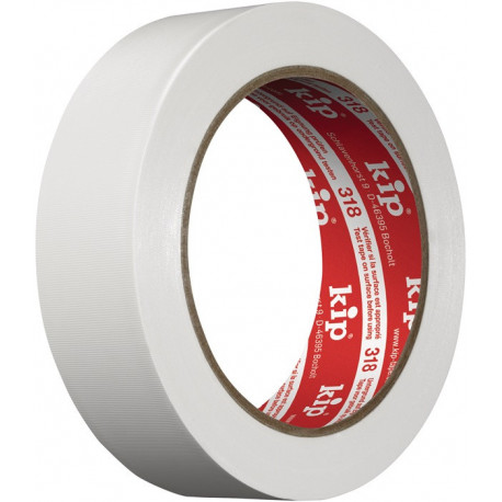 Ruban protecteur en PVC 318 blanc longueur 33 m largeur 50 mm rouleau KIP (Par 6)
