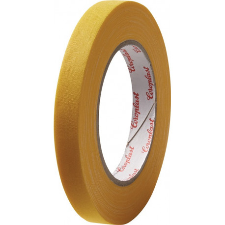 Adhésif toilé 800 jaune longueur 25 m largeur 15 mm rouleau COROPLAST (Par 20)