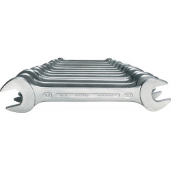 Jeu de clés à fourches 6-100 10 pièces SW6-32 mm CV-acier chromé GEDORE