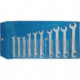 Jeu de clés à fourches 8-0100 10 pièces SW5-13 mm CV-acier chromé petite version GEDORE