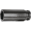 Jeu d'embout de clé à douille forte démult. K 19 L 1/2 ” ouv. de clé 19 mm L. 82 mm