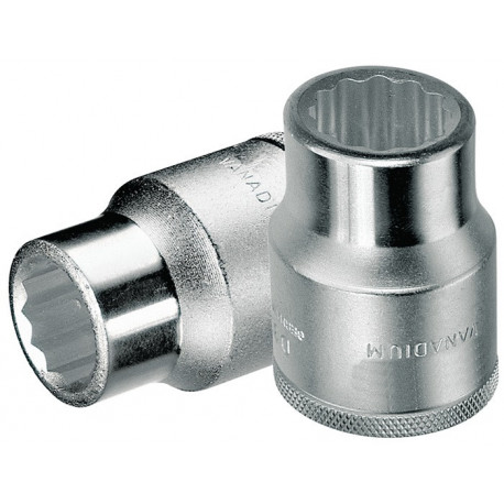 Jeu de clés à douille D32 3/4 po. 12 pans ouv. de clé 41 mm longueur 625 mm GED