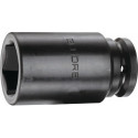 Jeu d'embout de clé à douille forte démult. K 32 L 3/4 po. ouv. de clé 41 mm L. 95